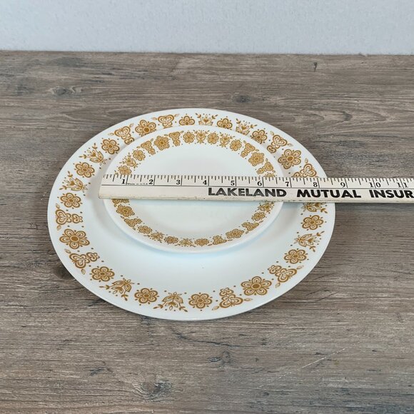 Vintage Golden Butterfly Corelle 7 piece place setting - Picture 3 of 9